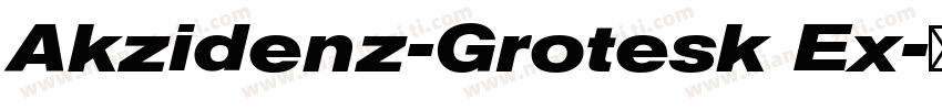 Akzidenz-Grotesk Ex字体转换